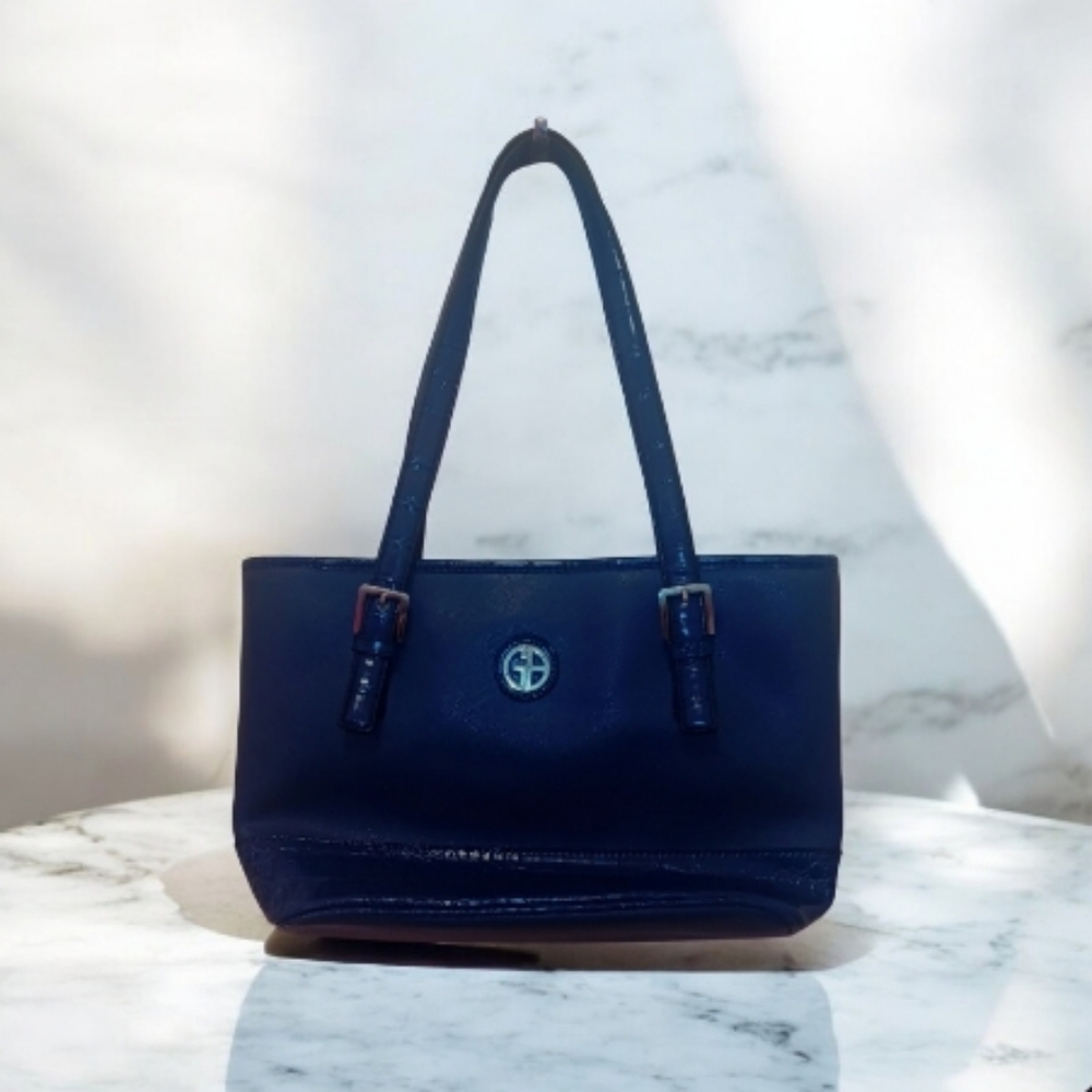 Chic Navy Blue Tote Bag